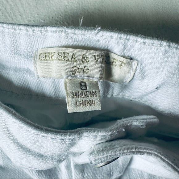 Chelsea & Violet Bottoms White Fringe Denim Shorts Poshmark